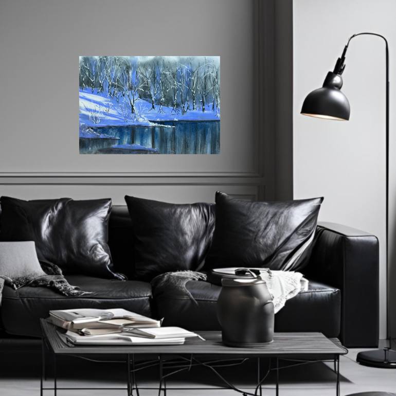 Original Contemporary Landscape Drawing by Yuliia Sharapova