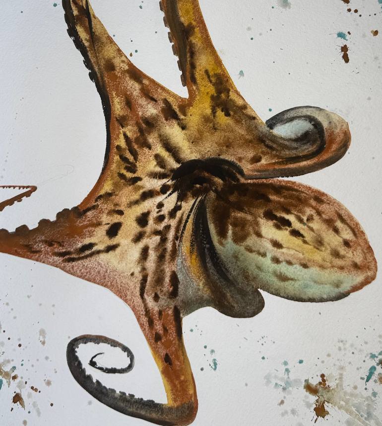 Original Expressionism Animal Painting by Yuliia Sharapova