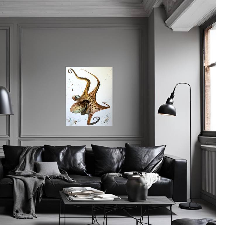 Original Expressionism Animal Painting by Yuliia Sharapova