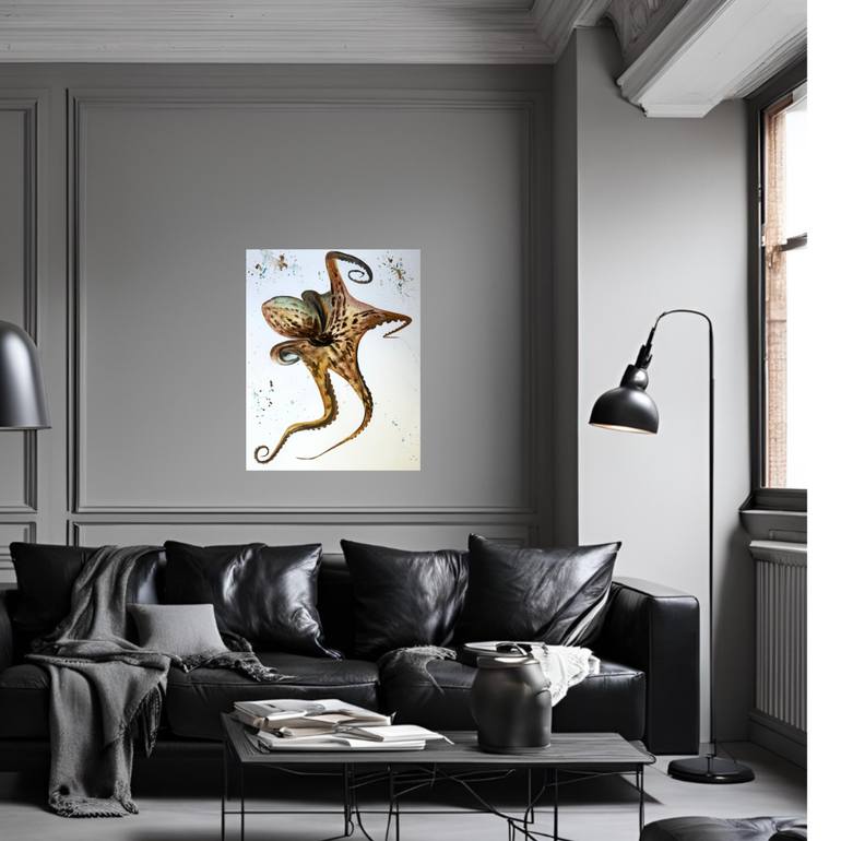 Original Expressionism Animal Painting by Yuliia Sharapova
