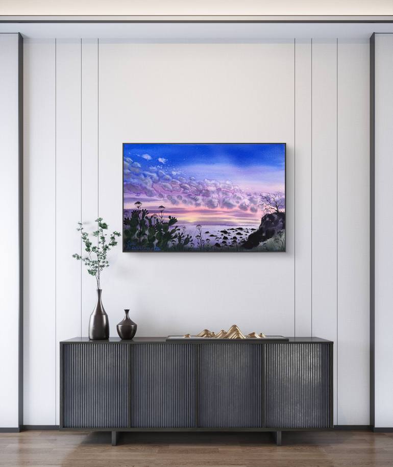 Original Contemporary Seascape Painting by Yuliia Sharapova