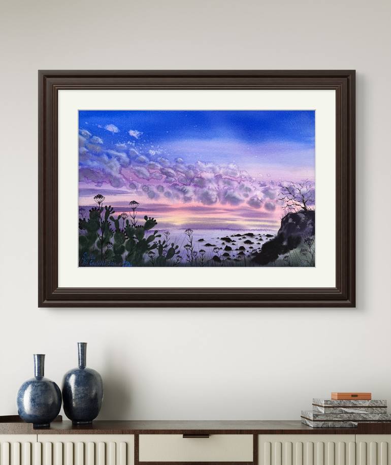 Original Contemporary Seascape Painting by Yuliia Sharapova