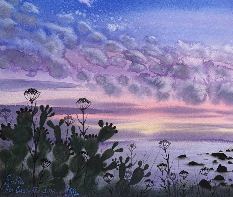 Original Contemporary Seascape Painting by Yuliia Sharapova