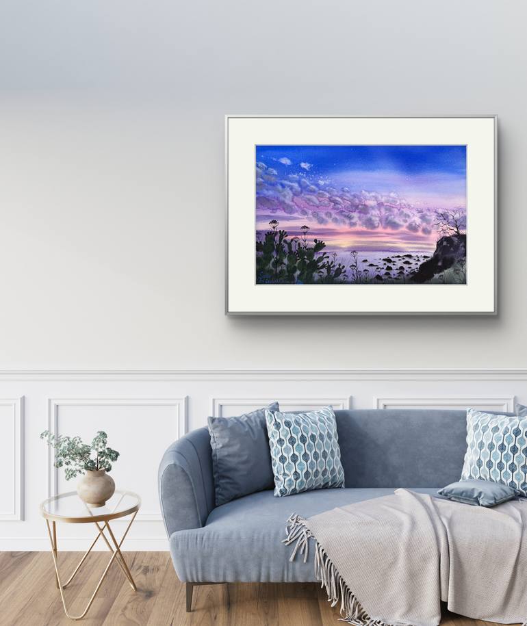 Original Contemporary Seascape Painting by Yuliia Sharapova