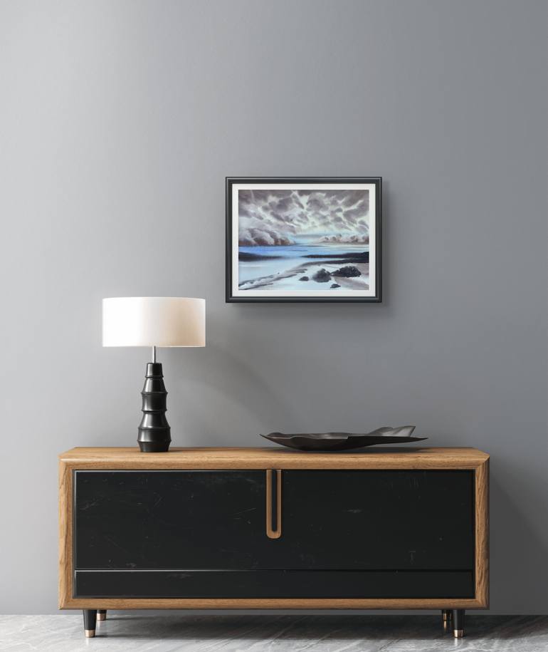 Original Expressionism Seascape Painting by Yuliia Sharapova