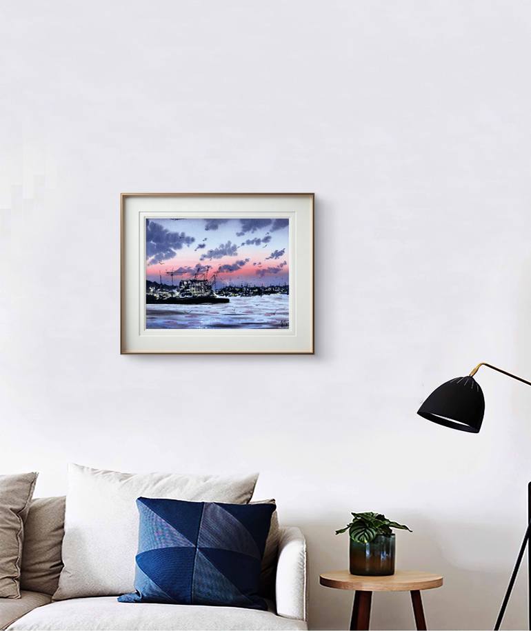 Original Impressionism Seascape Painting by Yuliia Sharapova