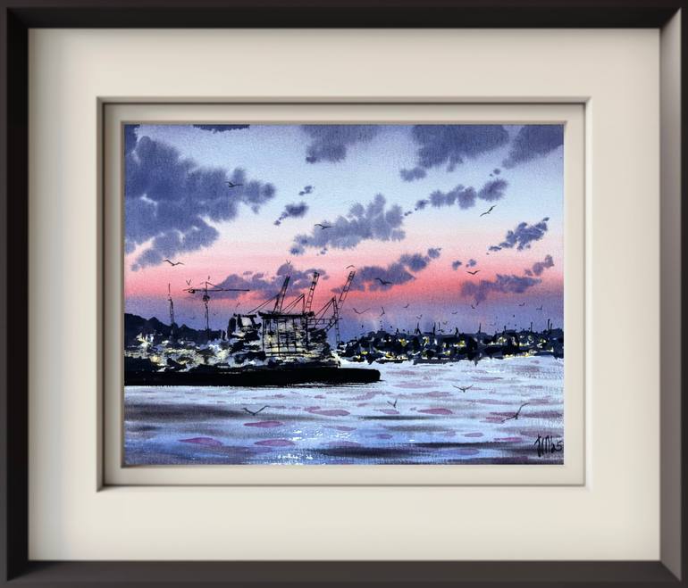 Original Impressionism Seascape Painting by Yuliia Sharapova