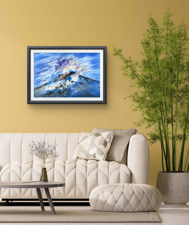 Original Expressionism Landscape Painting by Yuliia Sharapova