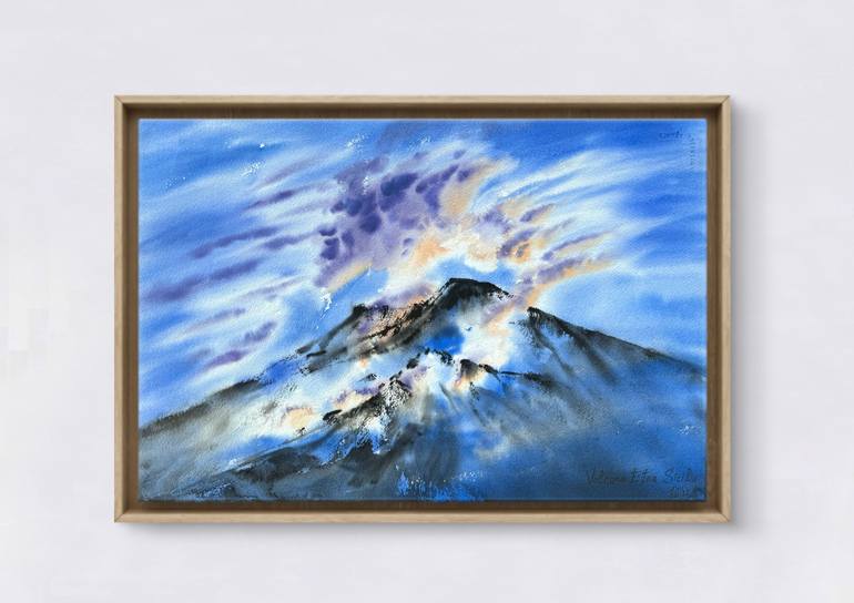 Original Expressionism Landscape Painting by Yuliia Sharapova