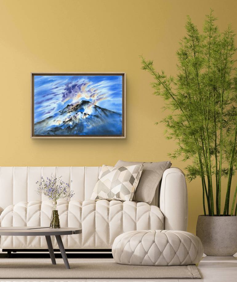 Original Expressionism Landscape Painting by Yuliia Sharapova