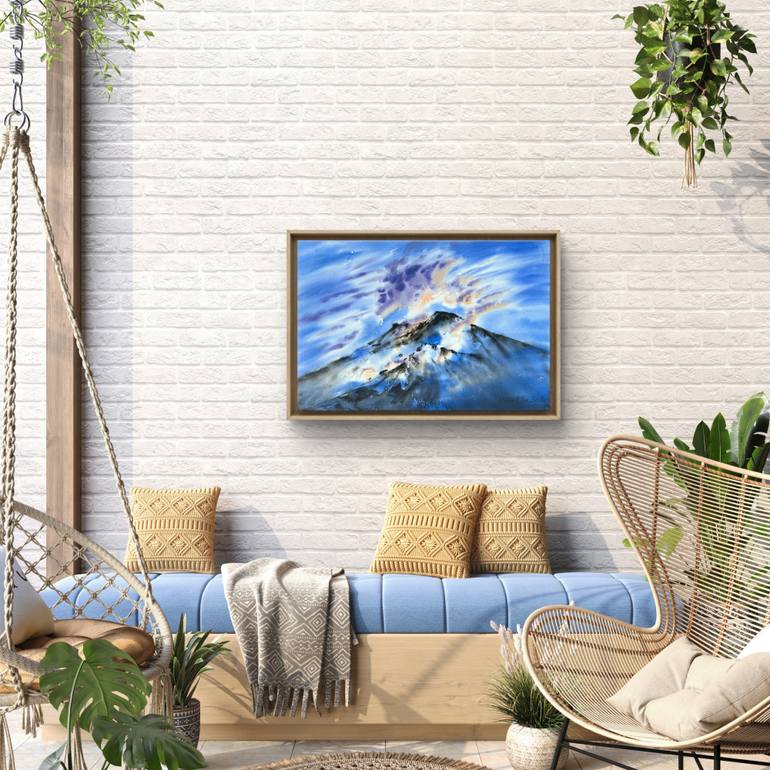 Original Expressionism Landscape Painting by Yuliia Sharapova