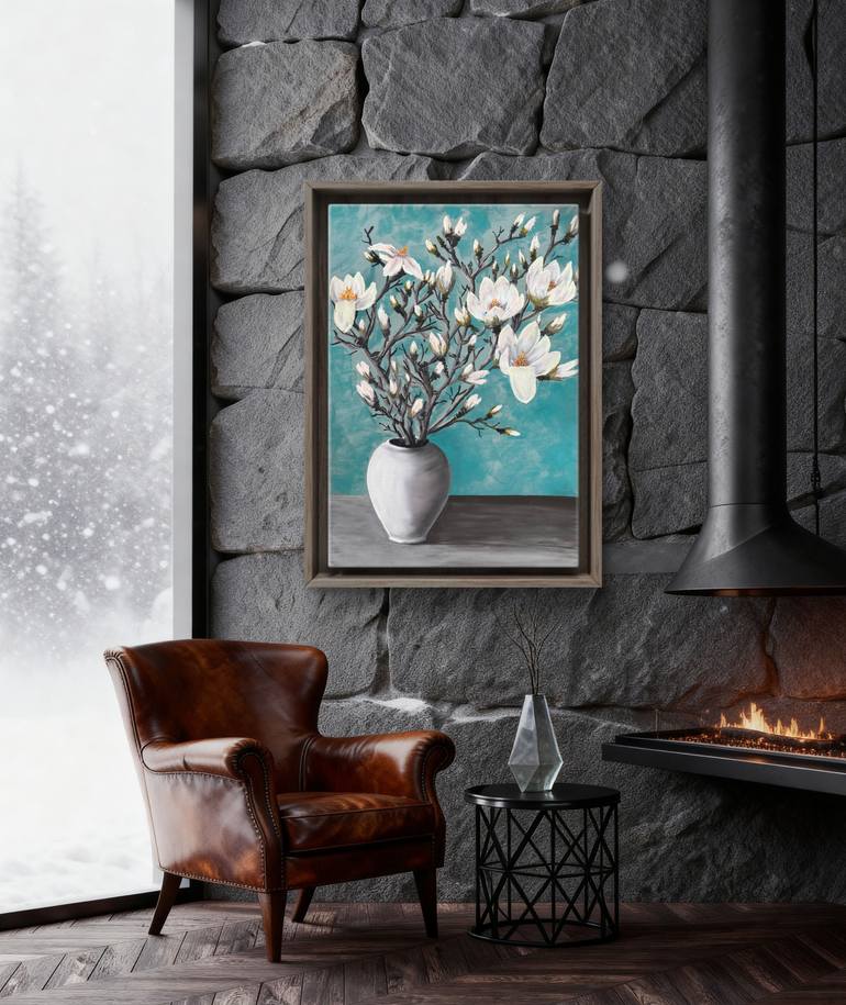 Original Contemporary Botanic Painting by Yuliia Sharapova