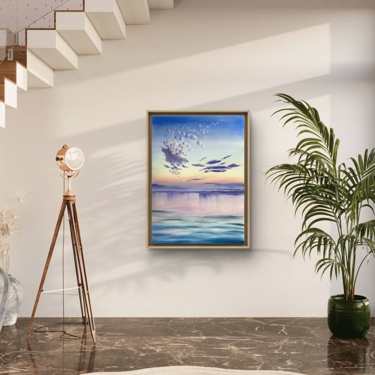 Original Contemporary Seascape Painting by Yuliia Sharapova