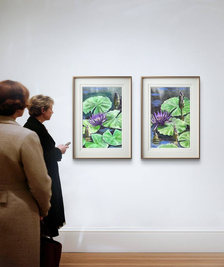 Original Contemporary Botanic Drawing by Yuliia Sharapova
