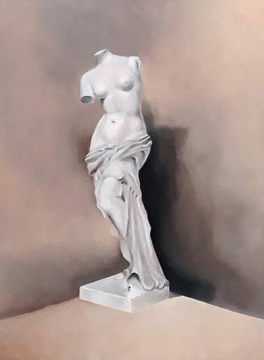 Still life with a sculpture. The female nude. thumb