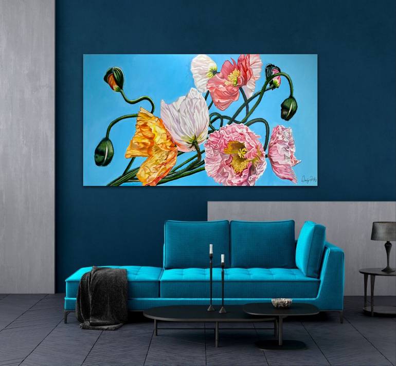 Original Contemporary Floral Painting by Wendy Peters