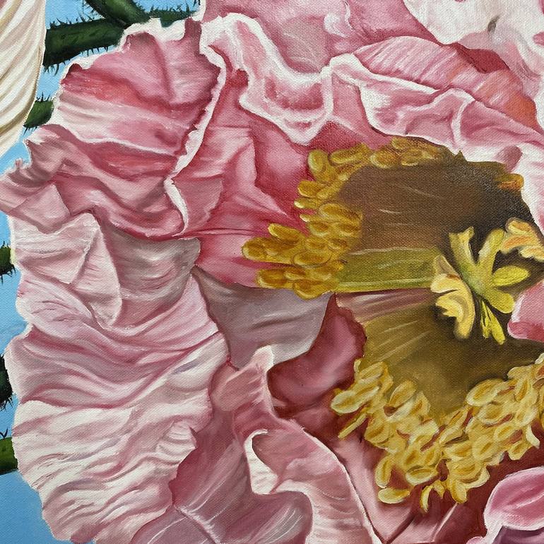 Original Contemporary Floral Painting by Wendy Peters