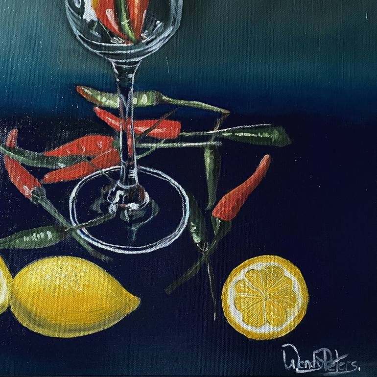 Original Contemporary Cuisine Painting by Wendy Peters