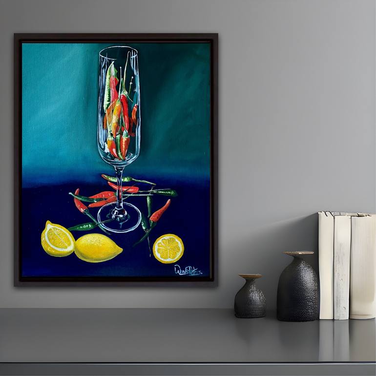 Original Contemporary Cuisine Painting by Wendy Peters