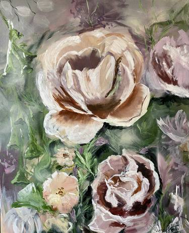 Original Abstract Expressionism Botanic Paintings by Wendy Peters
