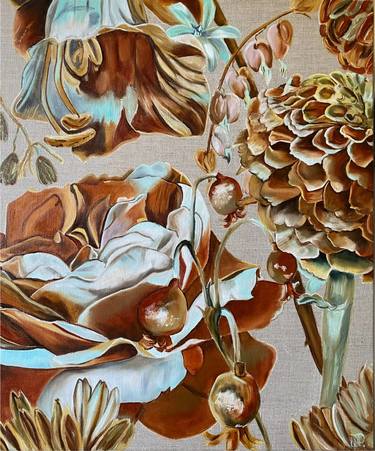 Original Conceptual Botanic Paintings by Wendy Peters