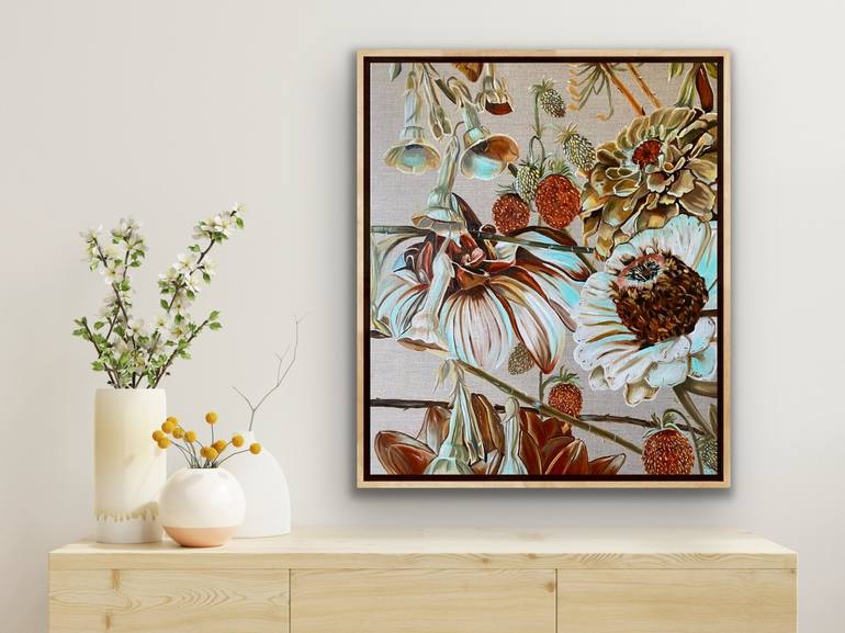 Original Contemporary Botanic Painting by Wendy Peters