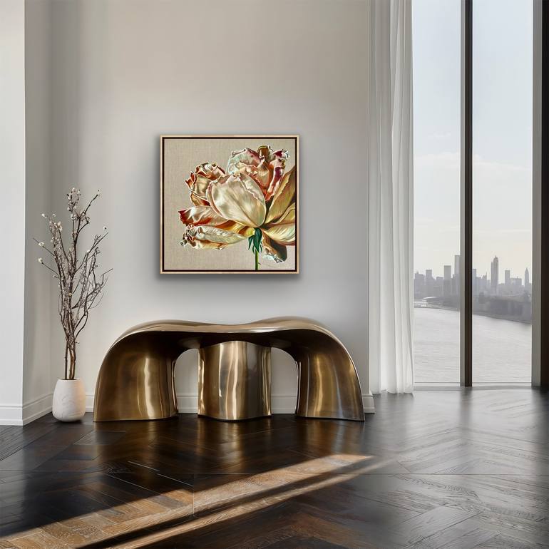 Original Baroque Botanic Painting by Wendy Peters