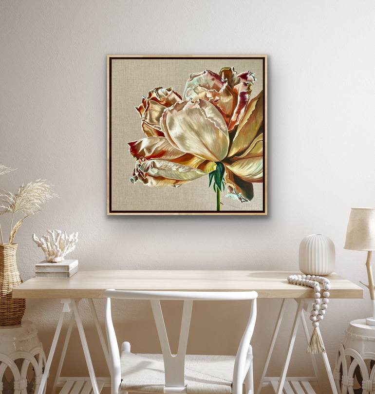 Original Baroque Botanic Painting by Wendy Peters