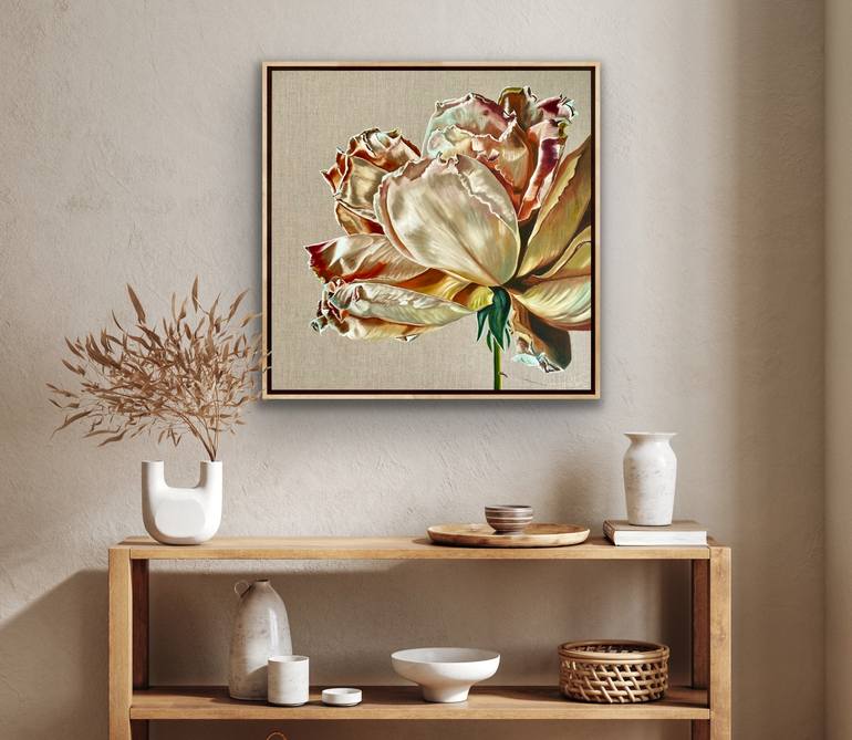 Original Baroque Botanic Painting by Wendy Peters