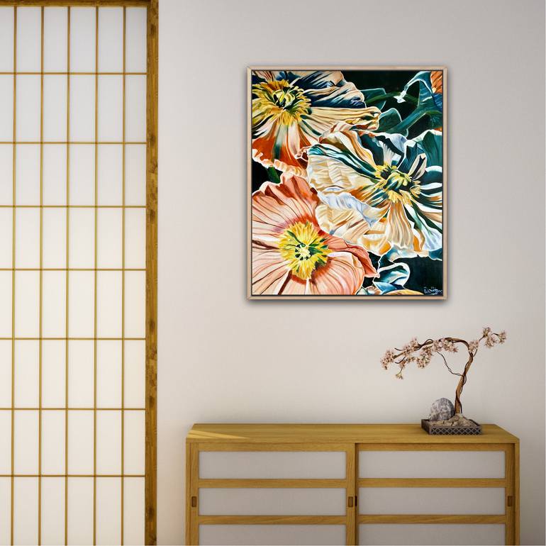 Original Abstract Expressionism Botanic Painting by Wendy Peters