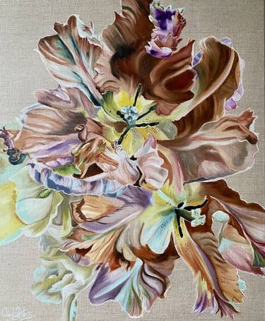 Original Abstract Expressionism Botanic Printmaking by Wendy Peters