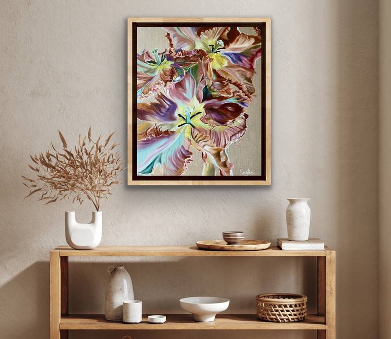 Original Abstract Expressionism Botanic Printmaking by Wendy Peters