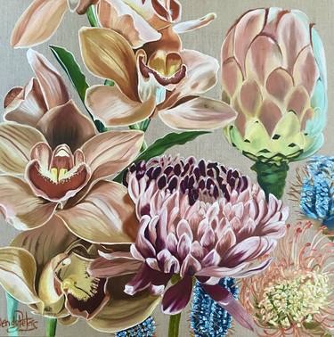 Original Abstract Expressionism Botanic Printmaking by Wendy Peters
