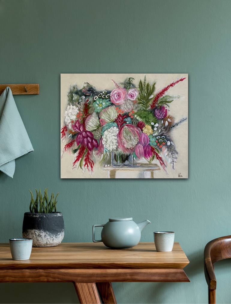 Original Modern Botanic Painting by Wendy Peters