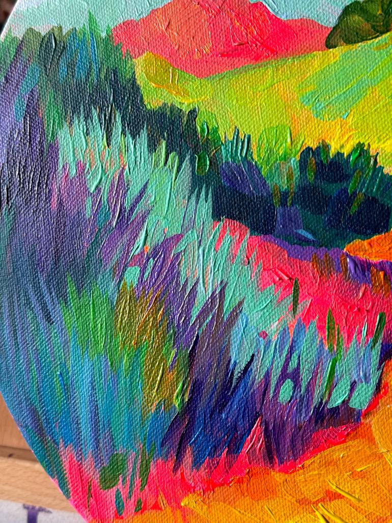 Original Abstract Landscape Painting by Dasha Sova