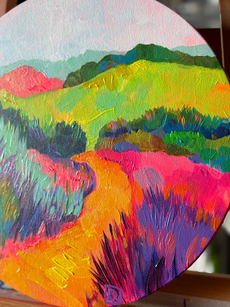 Original Abstract Landscape Painting by Dasha Sova