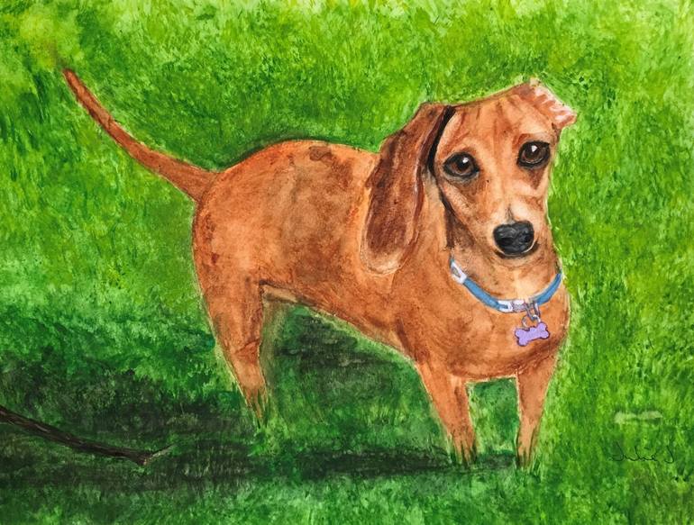 Dachshund Sausage Dog Painting By Julie Johnson Saatchi Art dachshund-sausage-dog-painting-by-julie-johnson-saatchi-art