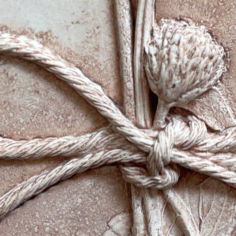 Original Documentary Floral Sculpture by Ruth Welter