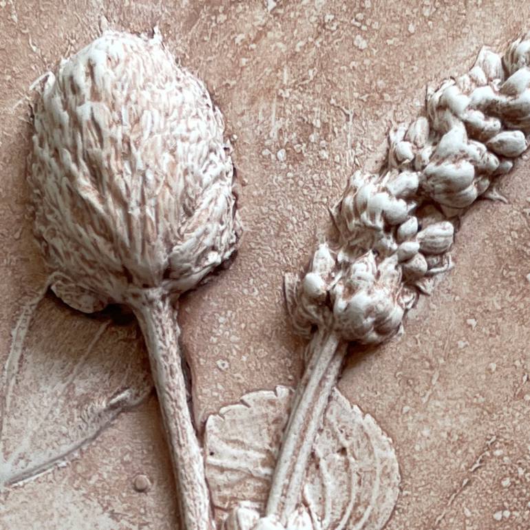 Original Documentary Floral Sculpture by Ruth Welter