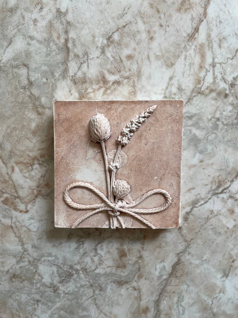 Original Documentary Floral Sculpture by Ruth Welter