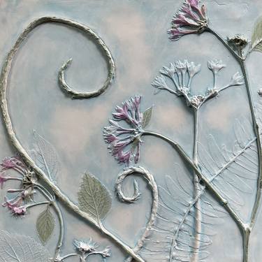 Flower Garden Plaster Relief Artwork thumb