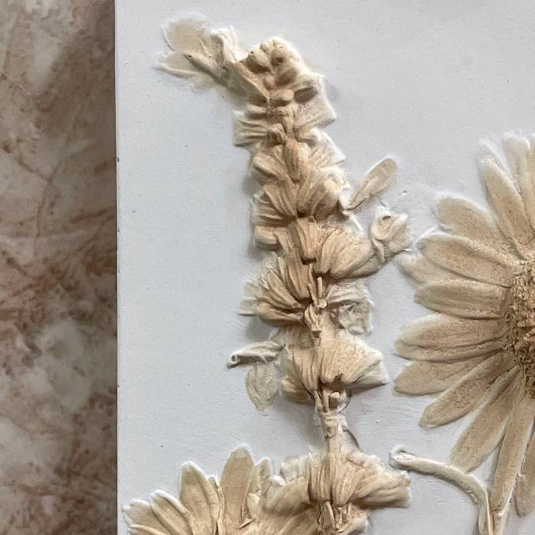 Original Modernism Floral Sculpture by Ruth Welter