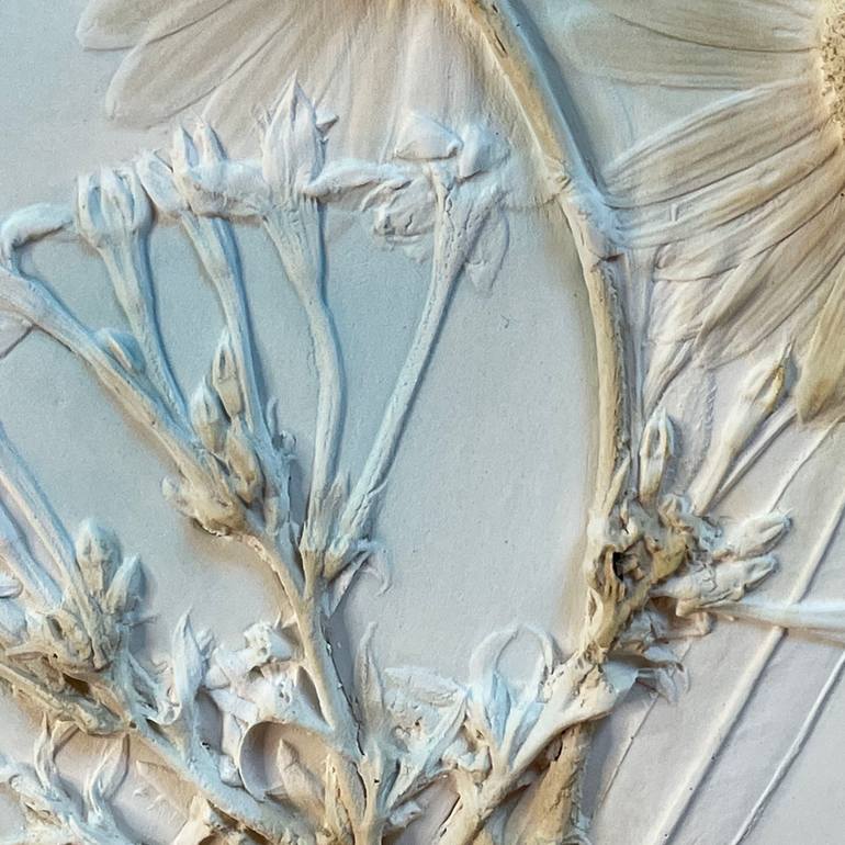 Original Minimalism Floral Sculpture by Ruth Welter