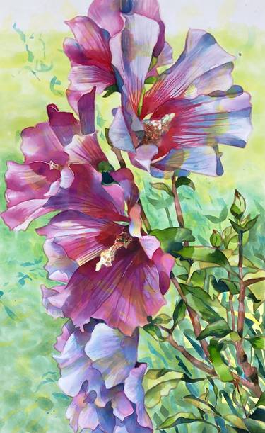 Original Fine Art Floral Paintings by Marita Gentry