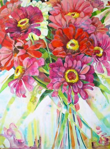 Original Fine Art Floral Paintings by Marita Gentry