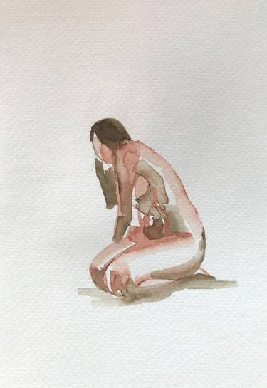 Print of Figurative Nude Paintings by Zsolt Maticska