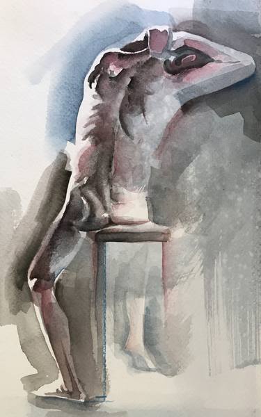 Original Nude Painting by Zsolt Maticska