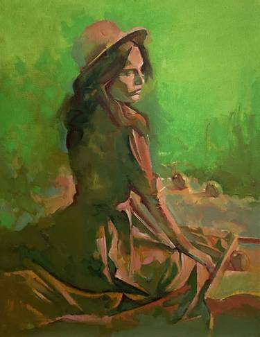Original Realism Women Paintings by Zsolt Maticska