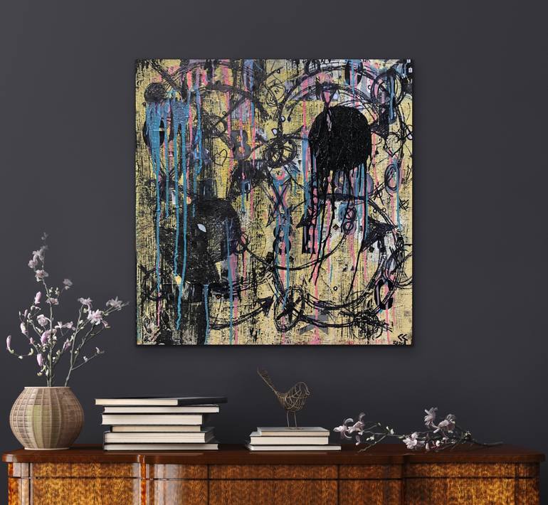 Original Street Art Abstract Painting by Chris Crewe