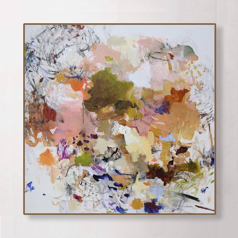 neutral color abstract Painting by Heun Oak Kim Saatchi Art